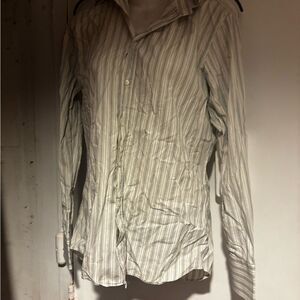 Miu Miu Casual Striped Shirt dress suit blouse classic top